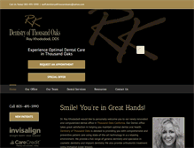 Tablet Screenshot of dentistryofthousandoaks.com